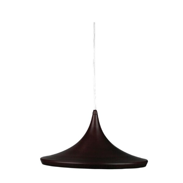 Chino 2 Beat Shade Wide Pendant Light in Bronze