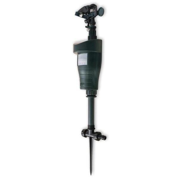 Jet-Spray Animal Repellent with PIR Sensor Dark Green vidaXL