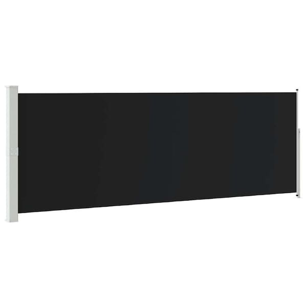 Retractable Side Awning 160 x 500 cm Black vidaXL