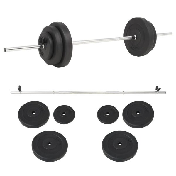Barbell Set 30 kg vidaXL