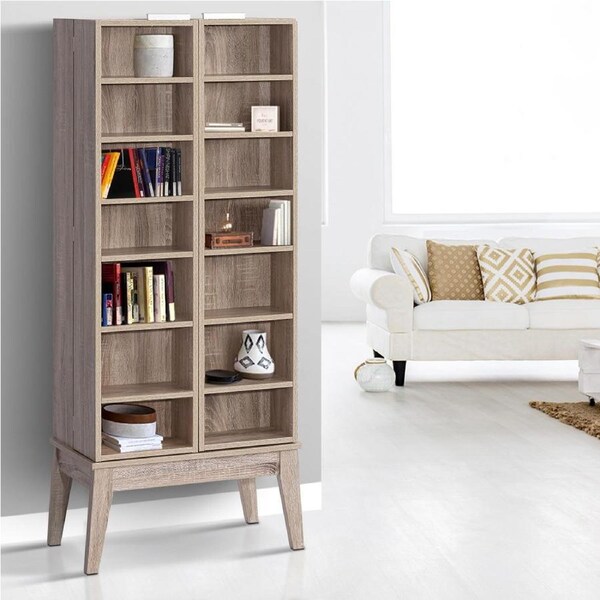 150cm Artiss Bookshelf - BERG Oak