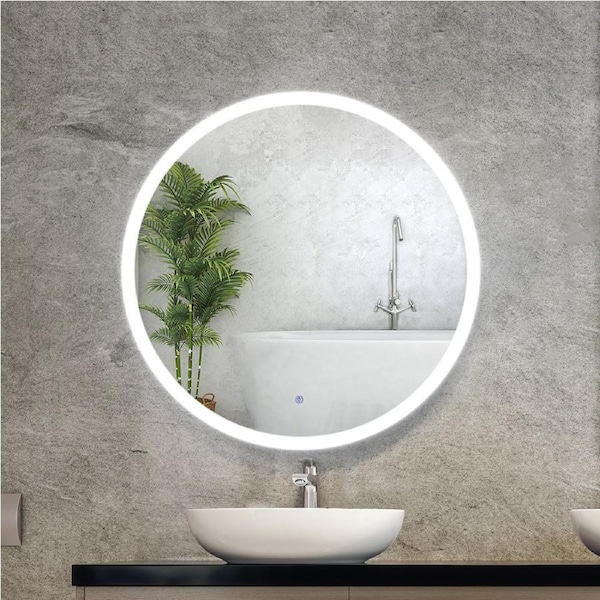 1 Set 90cm Embellir Wall Mirror Led light Makeup Mirror Round Vanity