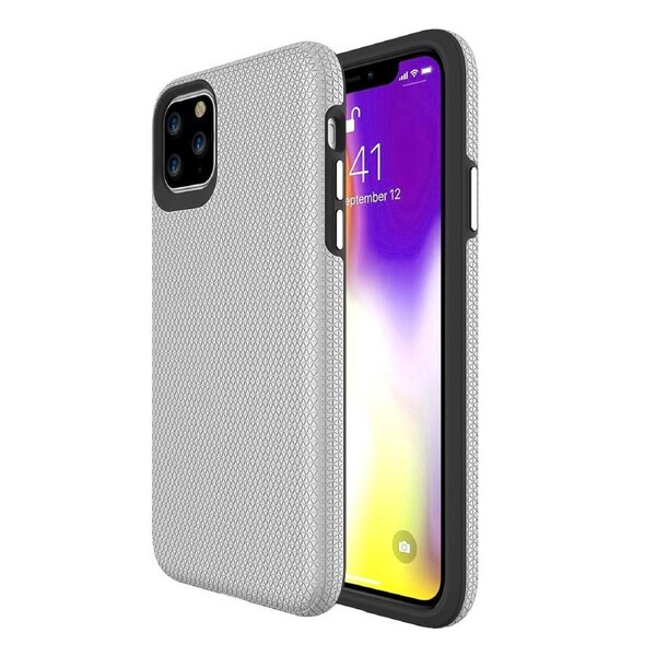 For iPhone 11 Pro Max Case Armour Shockproof Strong Protective Slim Cover Silver