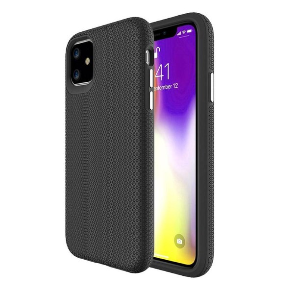 For iPhone 11 Case Armour Shockproof Strong Protective Light Slim Cover, Black