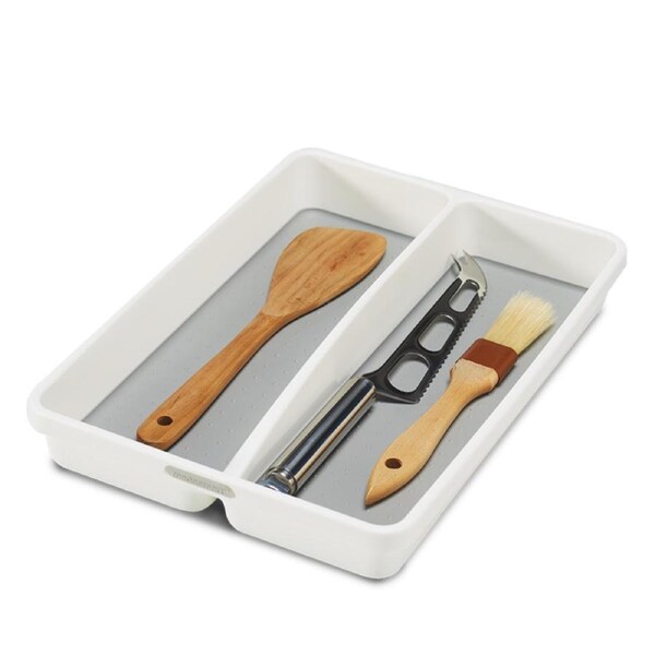 Madesmart 2 Compartment Mini Utility Tray - White