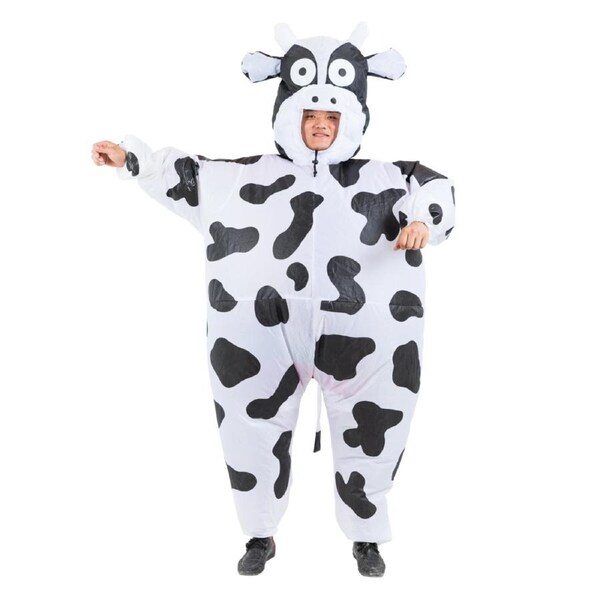 Cow Fancy Dress Fan Inflatable Costume Suit