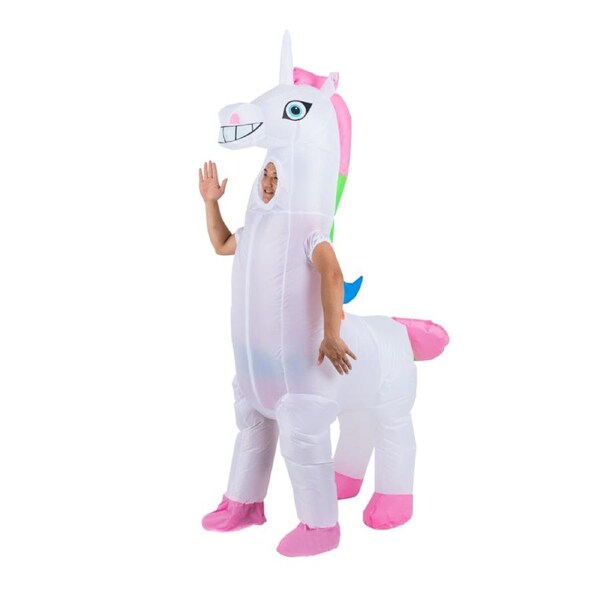Giant Unicorn Fancy Dress Fan Inflatable Costume Suit