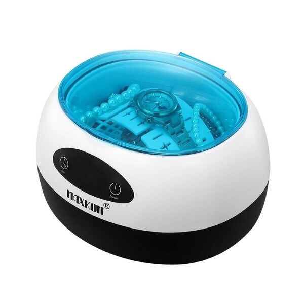MAXKON 750ml Ultrasonic Jewellery Cleaner for Rings Necklaces Watches Glasses