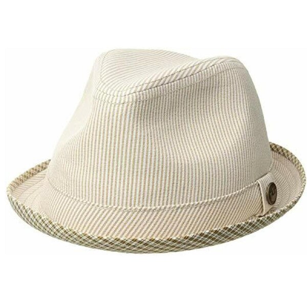 Goorin Brothers Mens Mind Seeker Flip Up Fedora Trilby Hat Lightweight - Mustard Small