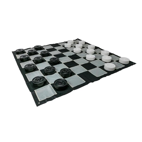 Giant Size Outdoor Draughts Checkers Game Set 3x3m