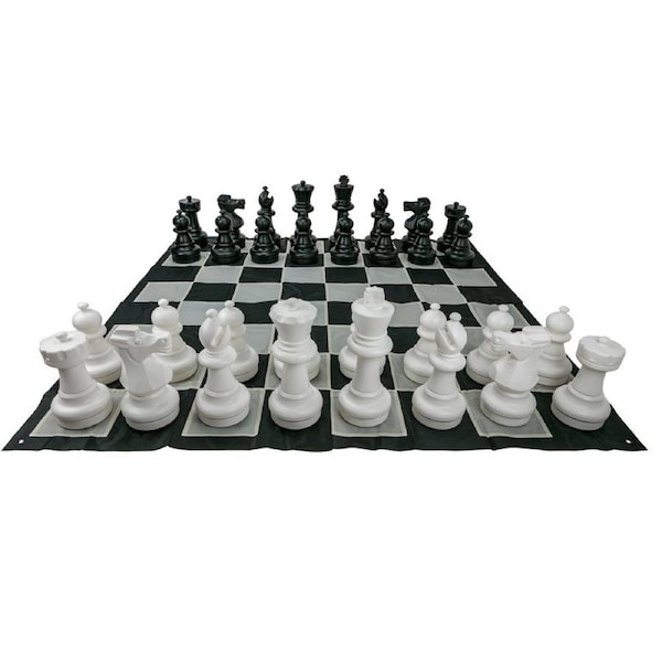 Giant Size Plastic Outdoor Chess Game Set 3x3m