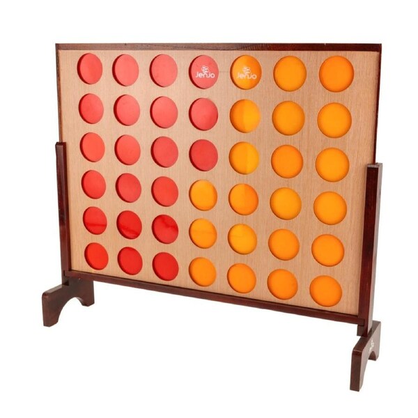 Hardwood Indoor Outdoor Giant Connect Four In A Row Game Set 106 x 118cm