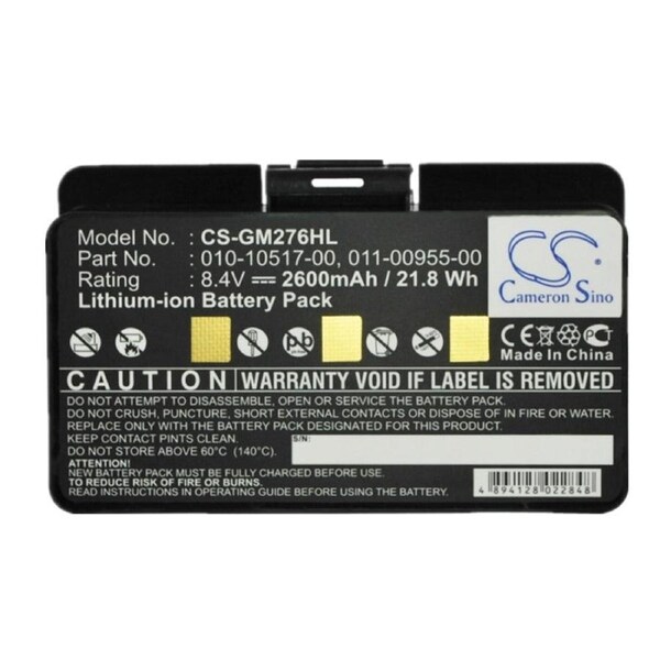 Replacement Battery for Garmin GPSMap 276 296 376 378 EGM478 010-00543-00 010-10517-00 010-10517-01 011-00955-00 011-00955-02 100054300
