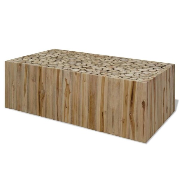 Coffee Table Genuine Teak 90x50x30 cm vidaXL