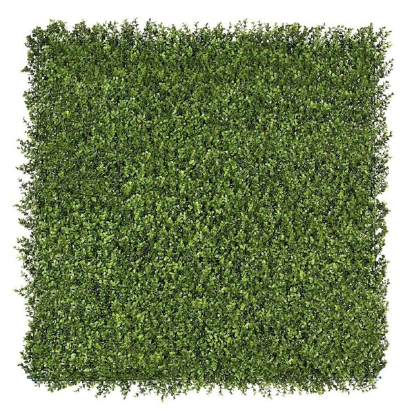 Premium Natural Buxus Artificial Hedge Panel 1m x 1m UV Resistant
