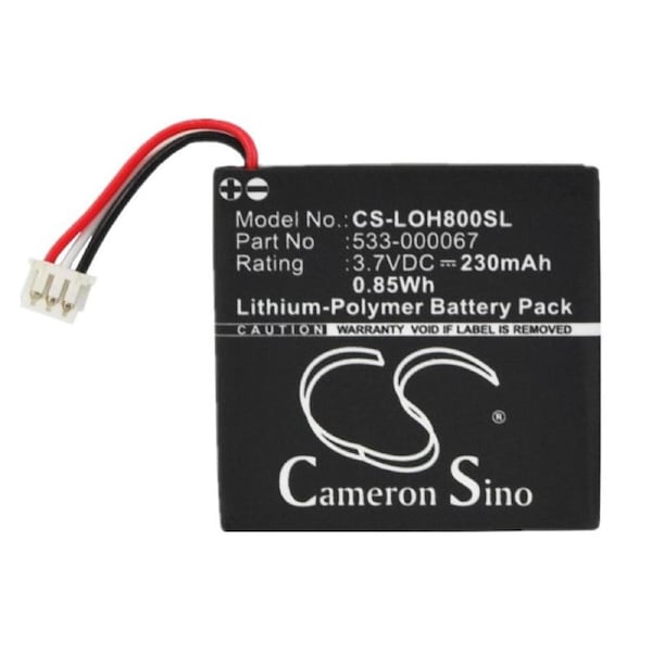 Logitech H800 Wireless Headset Replacement Battery, for Part 533-000067 AHB472625PST