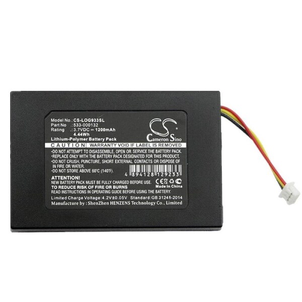 Logitech G533 G933 Wireless Gaming Headset Replacement Battery, for Part 533-000132