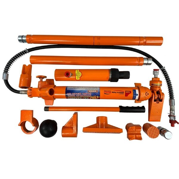 Porta Power Kit 10 Ton with Trolley Case Wheel Heavy Hydraulic Panel Body Repair