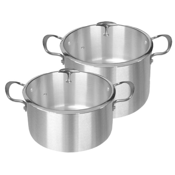 SOGA Stainless Steel 26cm 32cm Casserole With Lid Induction Cookware