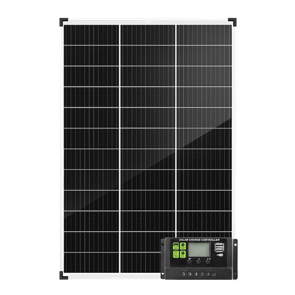 ATEM POWER 12V 130W Solar Panel Kit Mono Generator Caravan Camping Power Battery Charging