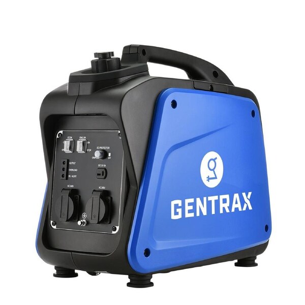 GENTRAX GT2000 Inverter Generator - 2.0KW Max, 1.7KW Rated, 100% Pure Sine Wave, Petrol, Portable for Camping Home