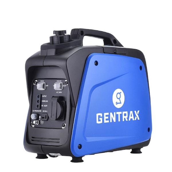 GENTRAX GT800 Inverter Generator - 800W Max, 700W Rated, 100% Pure Sine Wave, Petrol, Portable for Camping Home