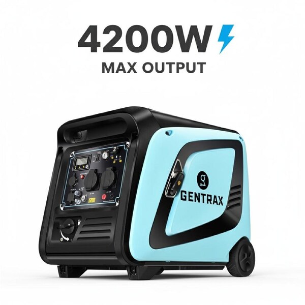 GENTRAX GTX4200 4.2KW Flood Protection Inverter Generator Pure Sine Portable RV