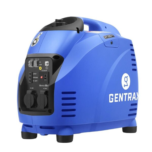 GENTRAX GT2500 Inverter Generator - 2.5KW Max, 2.2KW Rated, 100% Pure Sine Wave, Petrol, Portable for Camping Home
