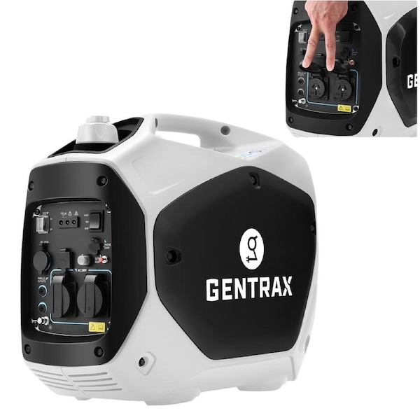 GENTRAX GPRO 2200 Inverter Generator 2.2KW Max 2.0KW Rated Sine Wave Petrol Electric Start