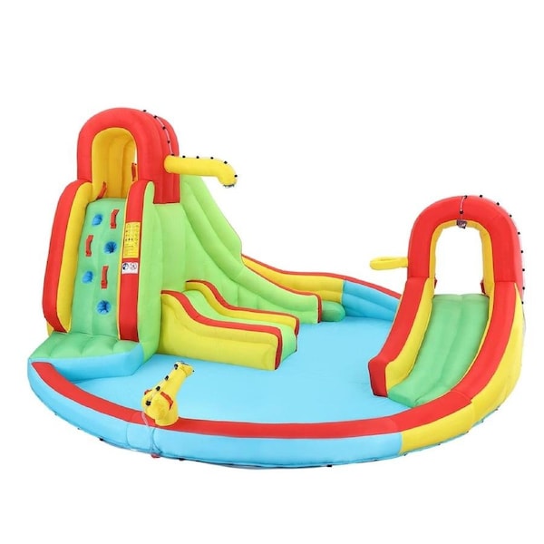 7 In 1 Inflatable Water Park Blow UP Water Playground Pool Slide