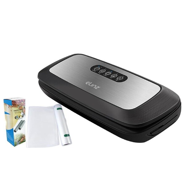 Elinz Stainless Steel Food Vacuum Sealer Packaging Kitchen Saver 4x EXTRA Rolls