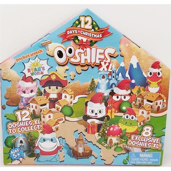 Ooshies XL Ryan's World Advent Calendar 12 days of Christmas with 12 Figures