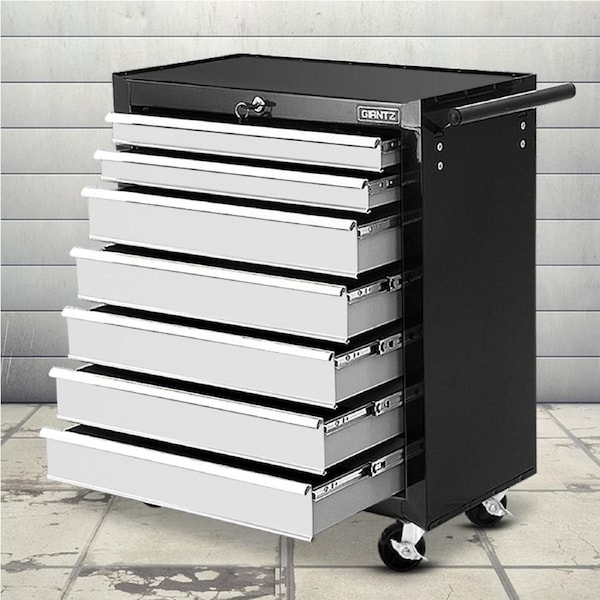 Giantz Tool Chest Trolley Box Cabinet Cart Garage Storage 7 Drawers