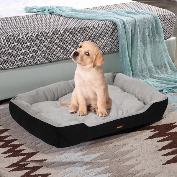 Pawz Pet Bed Dog Beds Bedding Mattress Mat Cushion Soft Pad Pads Mats M Black