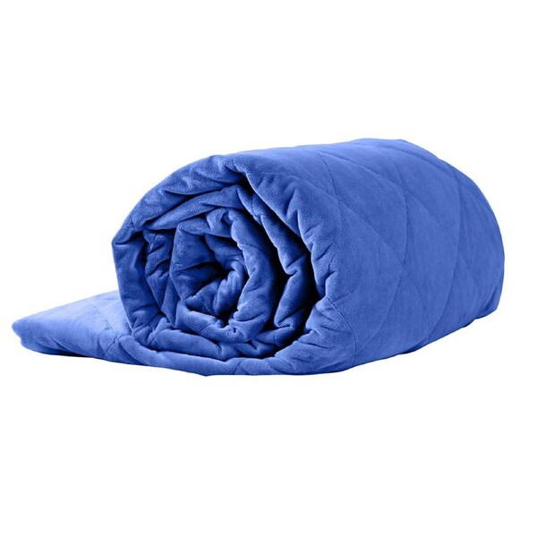 DreamZ Anti-Anxiety Weighted Blanket 9kg Double Size Blue