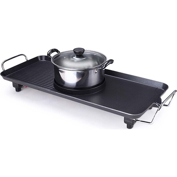 SOGA Electric Steamboat Asian Hot Pot Soup Maker Fondue Teppanyaki Hotpot Grill