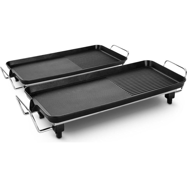SOGA 48cm 68cm Electric BBQ Grill Teppanyaki Tough Non-Stick Surface Hot Plate Kitchen Bundle