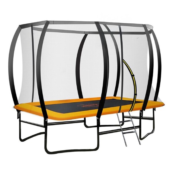 Kahuna Trampoline 8 ft x 11 ft Rectangular Outdoor - Orange