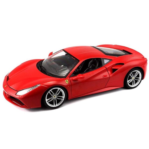 Bburago 1:18 Ferrari Race & Play 488 GTB Diecast Car Vehicle Toy Kids 3y+ Red