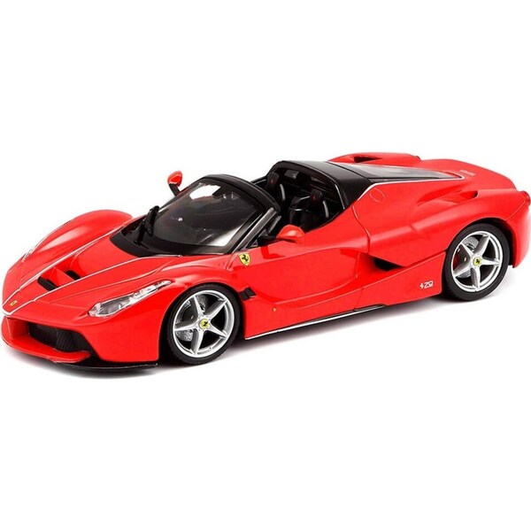 Bburago 1:24 Ferrari Race & Play LaFerrari Aperta Open Roof Car Replica Toy Red