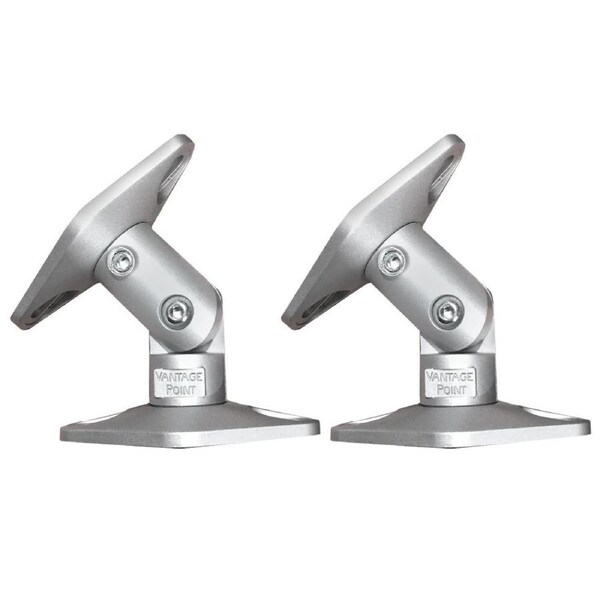 2PK SoundGear Satellite Speaker Bracket Wall/Ceiling Mount/w/Tilt/Swivel Silver