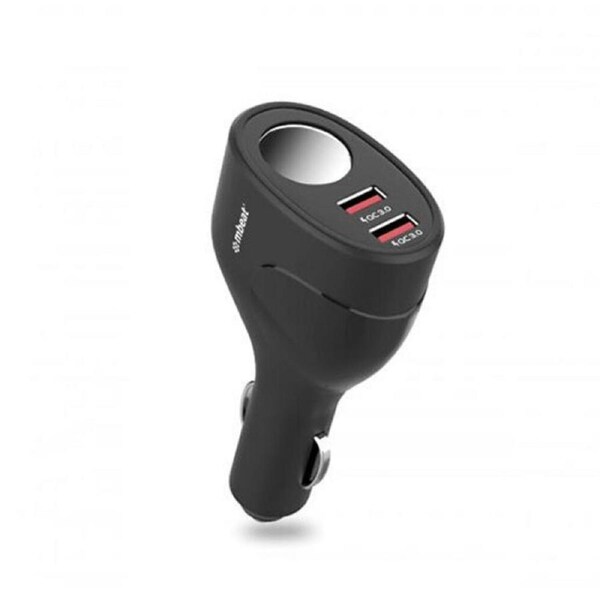 Mbeat Gorilla Power Dual QC3.0 Car Charger w/Cigar Lighter Socket f/Phone/GPS