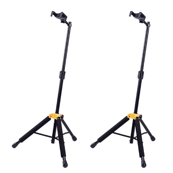 2PK Hercules Single Guitar Stand/Holder Floor Rack Auto Grip w/Foldable Yoke MC6