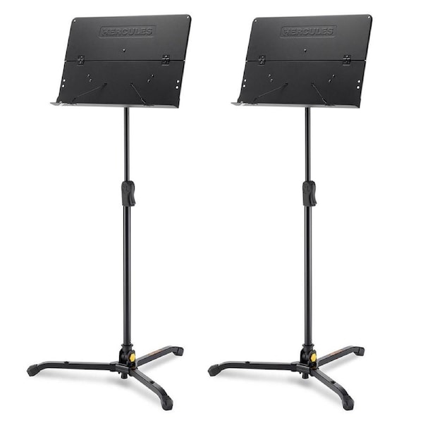 2PK Hercules Tripod Orquestra Stand/Holder w/ Foldable Desk f/ Stage Music Sheet