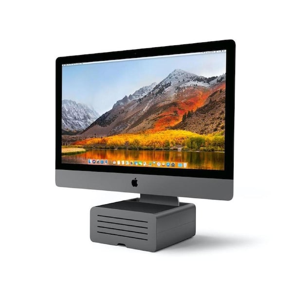 Twelve South HiRise Pro Height Adjustable Stand/Riser w/Storage Shelf For iMac