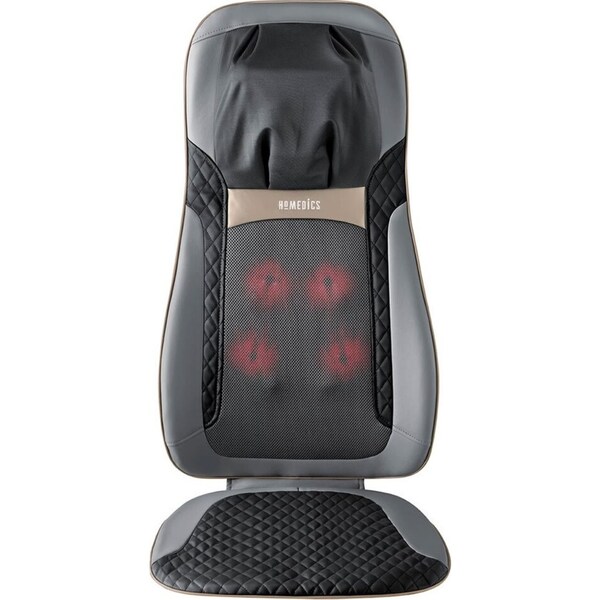 Homedics Elite II Electric Back Massager Chair Cushion Shiatsu/Kneading/Heat