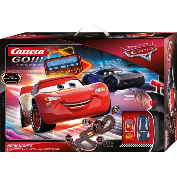 Carrera Go 1:43 Disney Pixar Cars Neon Lights Slot Car Racing Track Kids Toy 6y+