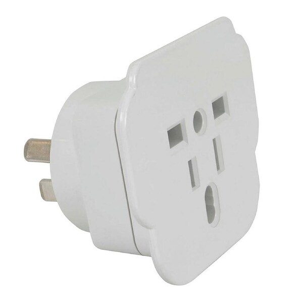 Moki Travel Adaptor Inbound Universal World to AU/NZ Travel Adapter/Socket White