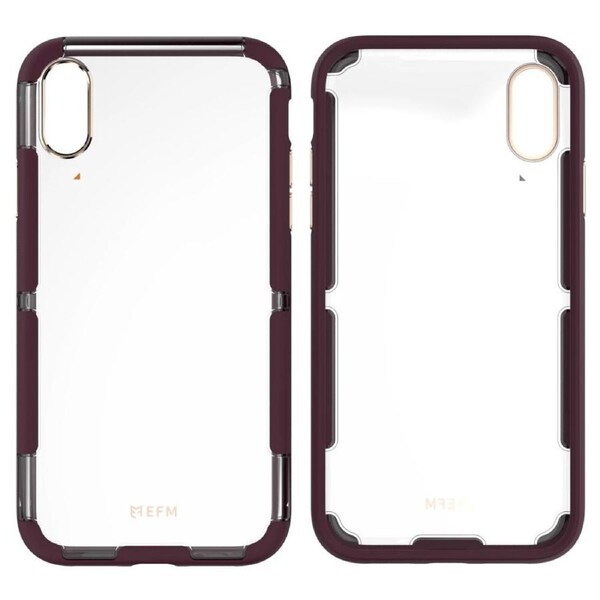 EFM Cayman D3O Crystalex Case Armour Cover for Apple iPhone X/XS Mulberry/Gold