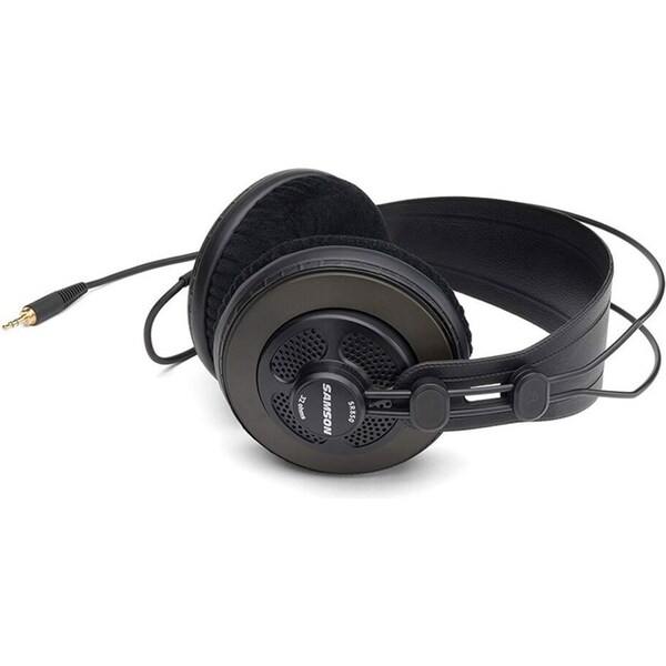 Samson Professional Studio Monitor 50mm Semi-Open Drive On-Ear Headphones